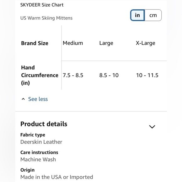 SKYDEER Super Warm Skiing Mittens with Soft Deerskin LeatherThinsulate - Picture 7 of 10